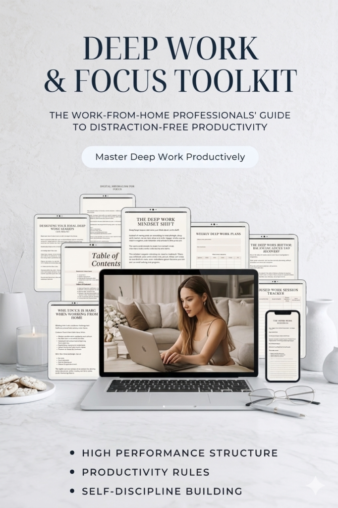 Deep Work & Focus Toolkit Workbook