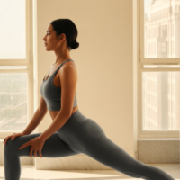 Woman Stretching is because she knows Daily Movement Makes Women Happier