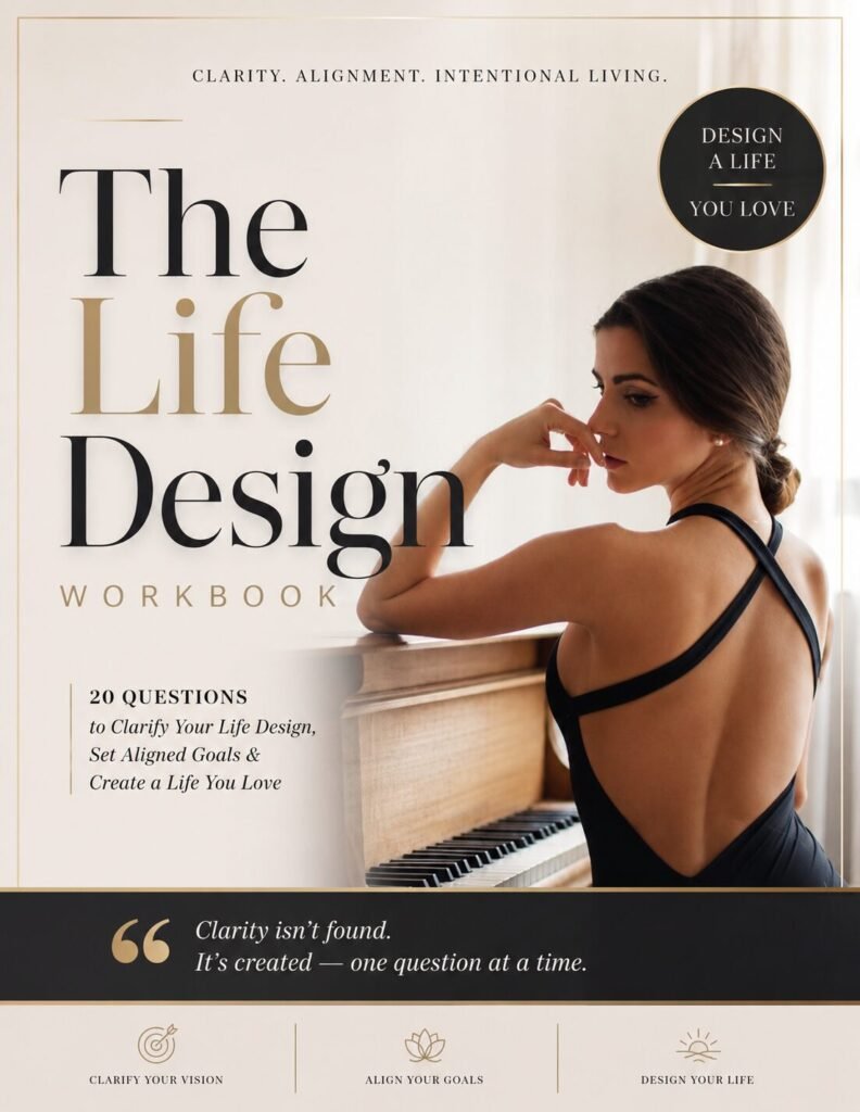Woman using the The Life Design Workbook